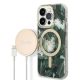 Guess Szett GUBPP14XHJEACSA Tok + Magsafe töltő iPhone 14 Pro Max 6.7" hátlap, Jungle, zöld