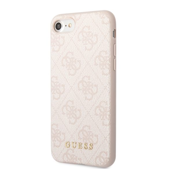 Guess iPhone 7/8/SE (2020/2022) 4G Charms Collection (GUHCI8G4GFPI) hátlap, tok, rozé arany