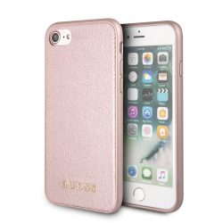   Guess iPhone 7/8 Iridescent Elegant Cover Hard Case (GUHCI8IGLRG) hátlap, tok, rozé arany