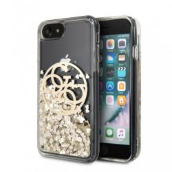   Guess iPhone 7/8/SE (2020) Circle Glitter (GUHCI8LGGITDGO) hátlap, tok, arany