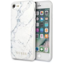   Guess iPhone Marble 6/6S/7/8/SE (2020) márvány mintás (GUHCI8PCUMAWH) hátlap, tok, fehér