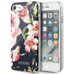   Guess iPhone 7/8/SE (2020) Flower Shiny N.3 (GUHCI8PCUTRFL03) hátlap, tok, mintás, színes