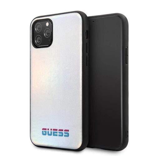 Guess GUHCN58BLD iPhone 11 Pro hátlap, tok Iridescent, ezüst