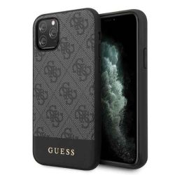   Guess iPhone 11 Pro 4G Stripe (GUHCN58G4GLGR) hátlap, tok, szürke