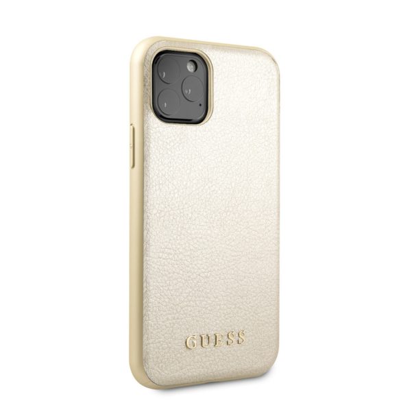 Guess iPhone 11 Pro Iridescent (GUHCN58IGLGO) hátlap, tok, arany