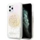 Guess GUHCN58LGIRGP Gradient Liquid Glitter Circle Logo iPhone 11 Pro hátlap, tok 