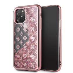   Guess iPhone 11 Pro 4G Peony Liquid Glitter (GUHCN58PEOLGP) hátlap, tok, rozé arany