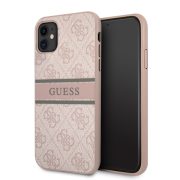   Guess iPhone 11 4G Printed Stripe (GUHCN614GDPI) hátlap, tok, rózsaszín