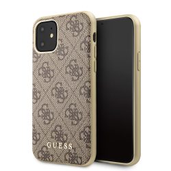 Guess iPhone 11 4G Cover (GUHCN61G4GB) hátlap, tok, barna