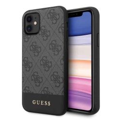   Guess 4G Stripe iPhone 11 (GUHCN61G4GLGR) hátlap, tok, szürke