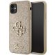 Guess GUHCN61HG4SGD Glitter Script Big 4G iPhone 11/Xr 6.1" hátlap, tok, arany