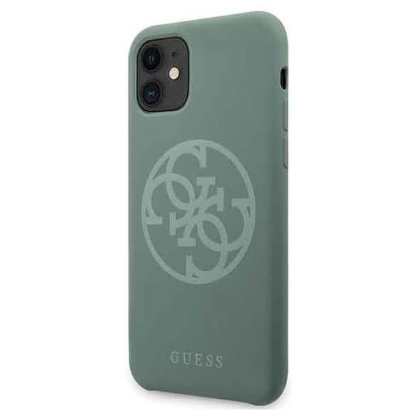 Guess Silicone 4G Tone iPhone 11 (GUHCN61LS4GKA) hátlap, tok, kakhi