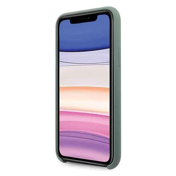 Guess Silicone 4G Tone iPhone 11 (GUHCN61LS4GKA) hátlap, tok, kakhi