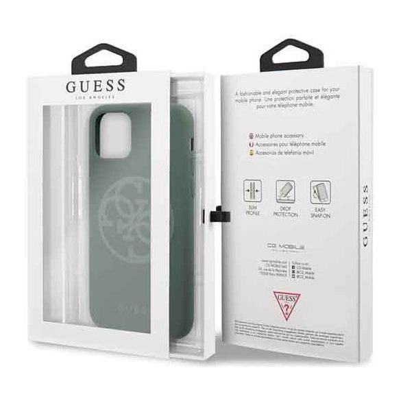 Guess Silicone 4G Tone iPhone 11 (GUHCN61LS4GKA) hátlap, tok, kakhi