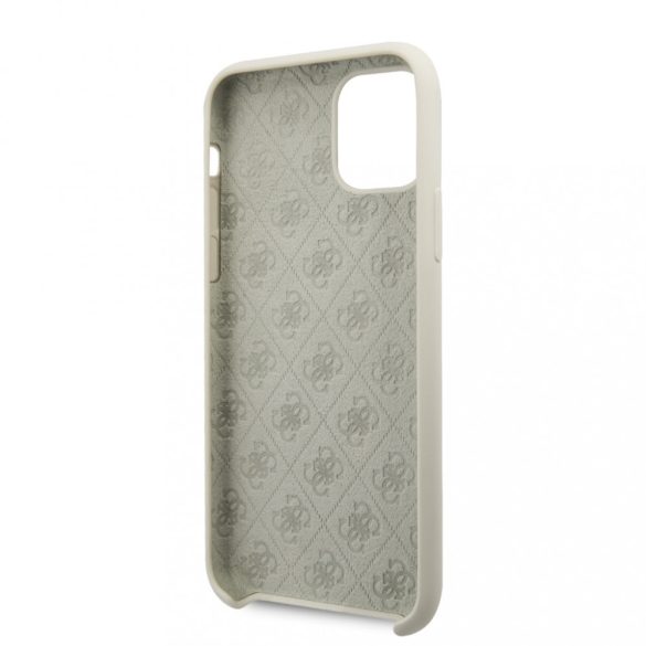 Guess Silicone 4G Tone iPhone 11 (GUHCN61LS4GLG) hátlap, tok, fehér