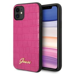   Guess iPhone 11 Croco Vintage (GUHCN61PCUMLCRPI) hátlap, tok, pink