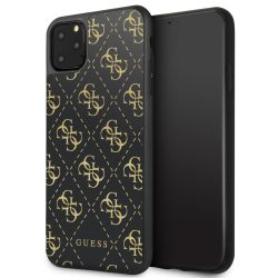   Guess iPhone 11 Pro Max 4G Double Layer Glitter (GUHCN654GGPBK) hátlap, tok, fekete