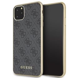   Guess iPhone 11 Pro Max 4G Cover (GUHCN65G4GG) hátlap, tok, szürke