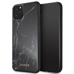   Guess iPhone 11 Pro Max Marble Case márvány mintás (GUHCN65HYMABK) hátlap, tok, fekete