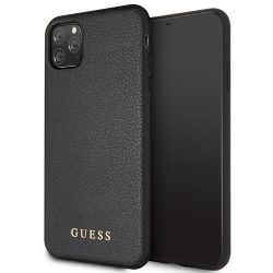   Guess iPhone 11 Pro Max Iridescent (GUHCN65IGLBK) hátlap, tok, fekete