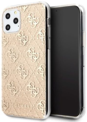 Guess iPhone 11 Pro Max 4G Glitter Diamond (GUHCN65PCU4GLGO) hátlap, tok, arany