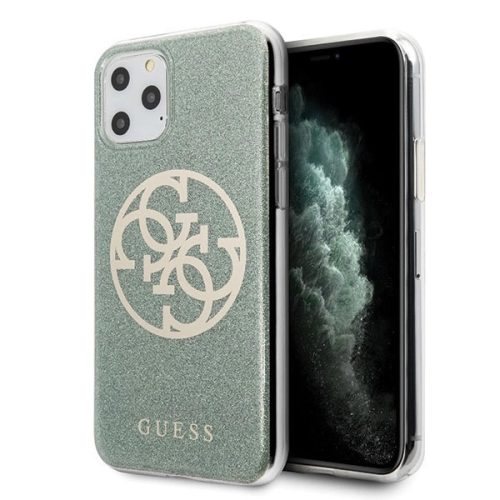 Guess GUHCN65PCUGLKA 4G Circle Glitter iPhone 11 Pro Max hátlap, tok, szürke