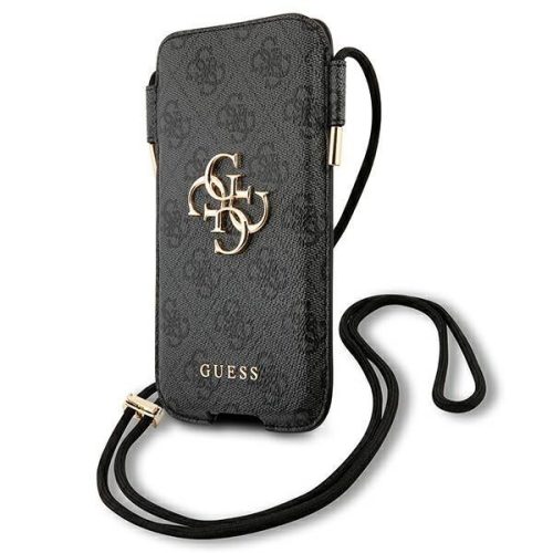 Guess Universal 4G Pouch Script Logo max 6.1" (GUHCP12M4GPSGR) tok, szürke