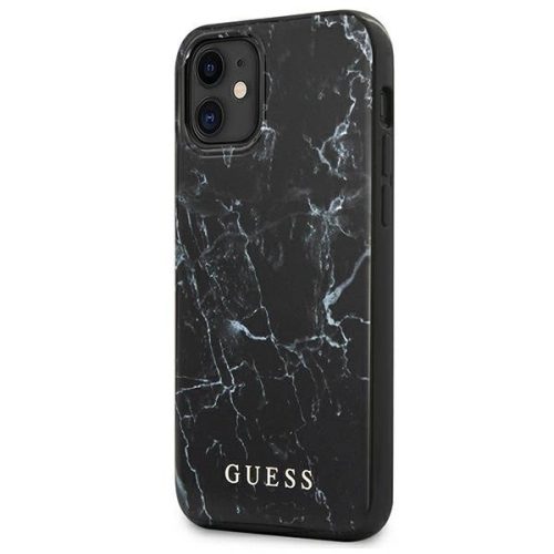 Guess GUHCP12SPCUMABK Marble iPhone 12 mini 5,4" tok, fekete