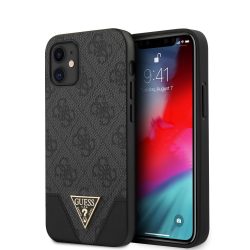   Guess iPhone 12 Mini 4G Triangle (GUHCP12SPU4GHBK) hátlap, tok, fekete