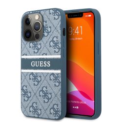   Guess iPhone 13 Pro 4G Printed Stripe (GUHCP13L4GDBL) hátlap, tok, kék