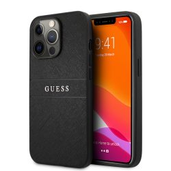   Guess iPhone 13 Pro Saffiano PU Leather (GUHCP13LPSASBBK) hátlap, tok, fekete