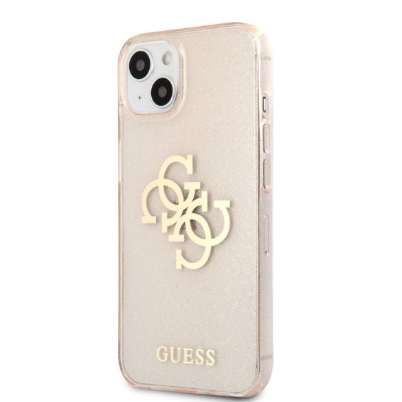 Guess iPhone 13 Big 4G Full Glitter (GUHCP13MPCUGL4GGO) hátlap, tok, arany