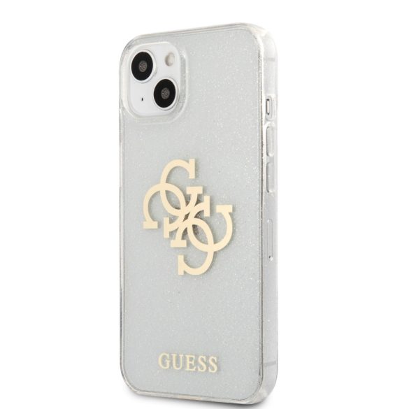 Guess iPhone 13 Big 4G Full Glitter (GUHCP13MPCUGL4GTR) hátlap, tok, átlátszó