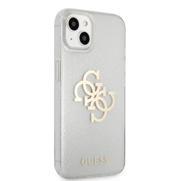 Guess iPhone 13 Big 4G Full Glitter (GUHCP13MPCUGL4GTR) hátlap, tok, átlátszó