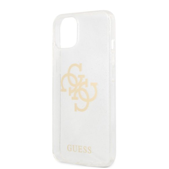 Guess iPhone 13 Big 4G Full Glitter (GUHCP13MPCUGL4GTR) hátlap, tok, átlátszó