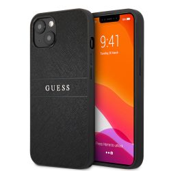   Guess iPhone 13 Saffiano Leather (GUHCP13MPSASBBK) hátlap, tok, fekete