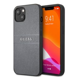   Guess iPhone 13 Saffiano Leather (GUHCP13MPSASBGR) hátlap, tok, szürke