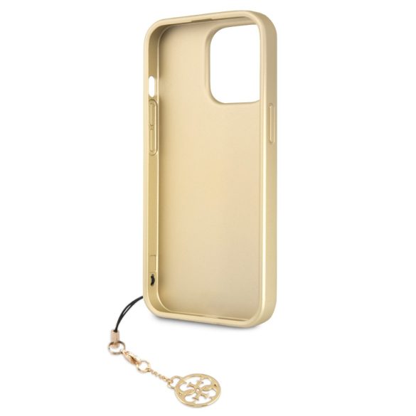 Guess iPhone 13 Pro Max 4G Charms Collection (GUHCP13XGF4GGR) hátlap, tok, szürke