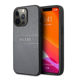   Guess iPhone 13 Pro Max Saffiano Leather (GUHCP13XPSASBGR) hátlap, tok, szürke