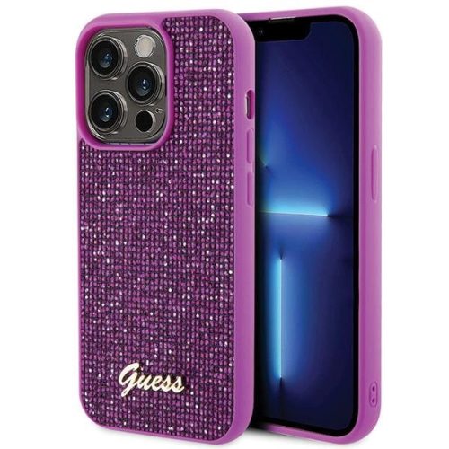 Guess GUHCP15LPMSDGSF Disco Metal Script iPhone 15 Pro 6.1" tok, lila