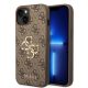 Guess GUHCP15M4GMGBR iPhone 15 Plus 6.7" hátlap, tok 4G Big Metal Logo, barna