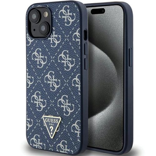 Guess GUHCP15MPG4GPB 4G Triangle Metal Logo iPhone 14 Plus/15 Plus 6.7", hátlap, tok, kék