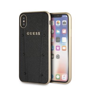 Guess Kaia iPhone X/Xs (GUHCPXKASABK) hátlap, tok, fekete