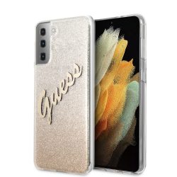   Guess Samsung Galaxy S21 Vintage Glitter Gradient (GUHCS21SPCUGLSGO) hátlap, tok, arany