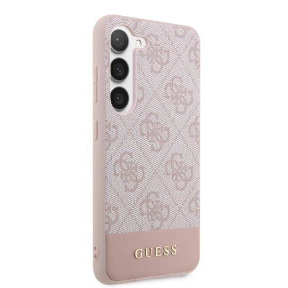 Guess Samsung Galaxy S23 4G Stripe (GUHCS23SG4GLPI) hátlap, tok, rózsaszín