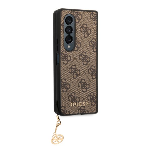 Guess Samsung Galaxy Z Fold 4 4G Charms (GUHCZFD4GF4GBR) hátlap, tok, barna