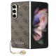 Guess GUHCZFD5GF4GBR F946 Samsung Galaxy Z Fold5 hátlap, tok 4G Charms Collection, barna