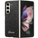 Guess Glitter Script hátlap, tok Samsung Galaxy Z Fold 5, fekete