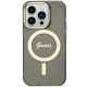 Guess GUHMN61HCMCGK iPhone 11/Xr 6.1" hátlap, tok Glitter Gold MagSafe, fekete