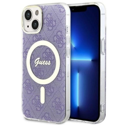 Guess GUHMP14MH4STU iPhone 14 Plus 6.7" hátlap, tok 4G MagSafe, lila